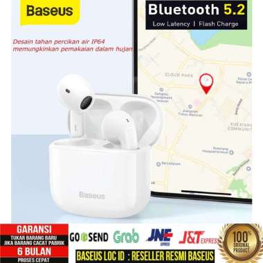 Baseus Bowie E3 True Wireless Bluetooth Earphone Earbuds HITAM