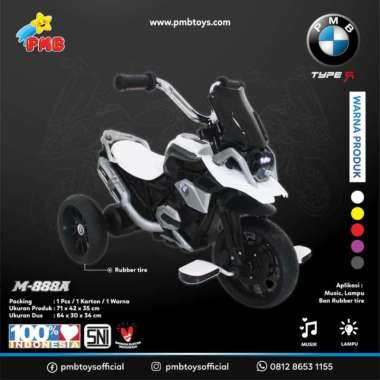 MAINAN MOTOR SEPEDA ANAK PMB M-888A (GOWES) M888a M 888a Model BMW