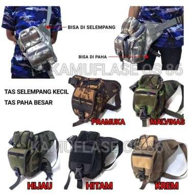 TAS SELEMPANG MINI TAS PAHA BESAR Tas Camo TAS PRAMUKA Tas gurun Malvinas