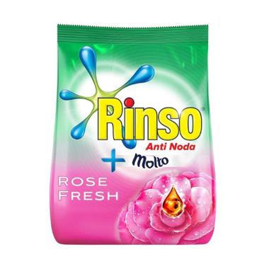 Promo Harga Rinso Anti Noda Deterjen Bubuk + Molto Pink Rose Fresh 770 gr - Blibli