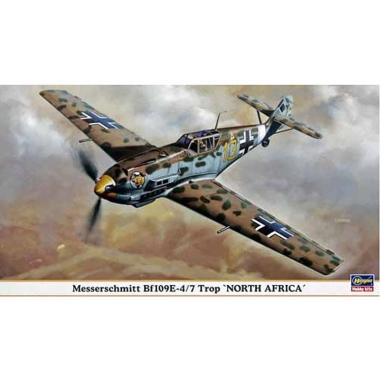 Hasegawa 09643 Messerschmitt Bf109E-4-7 Trop North Africa Model Kit [1:48]