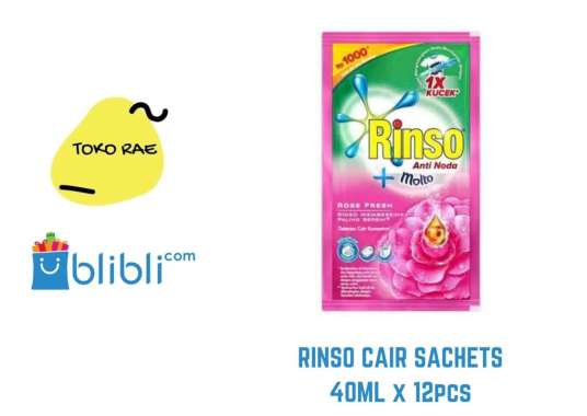 Rinso Molto Cair 1 Renceng 12 Sachets