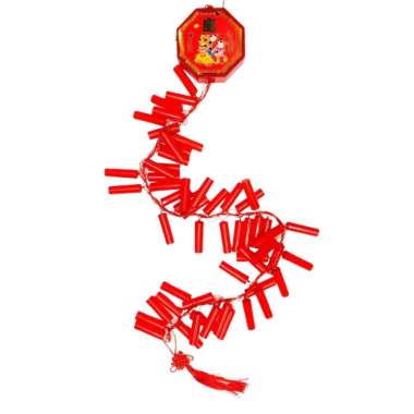 Scoop Lampu Dekorasi Imlek Petasan 64030500 Merah