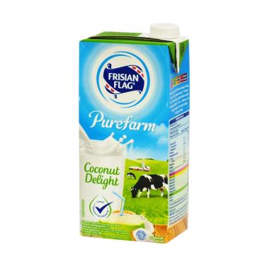 Promo Harga Frisian Flag Susu UHT Purefarm Coconut Delight 900 ml - Blibli