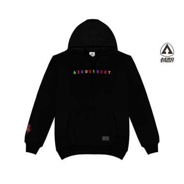 Aerostreet Hoodie Spektrum Hitam Sweater Jumper CAAAA M