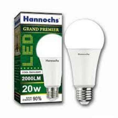 Lampu LED Hemat Energi Hannochs Premier 20 Watt Putih Warm White kuning