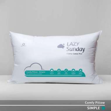 Bantal Tidur - Comfy Simple - LAZY Sunday White