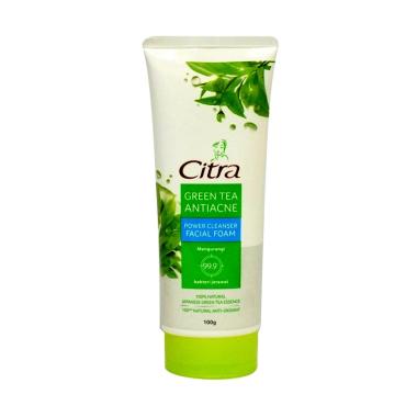 CITRA Power Cleanser Green Tea Anti Acne Face Wash [100 g/ Botol] -