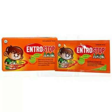 ENTROSTOP ANAK CAIR 1 SACHET 10 ML TABLET 1 STRIP ISI 12 TABLET ANAK 6 SACHET/1BOX