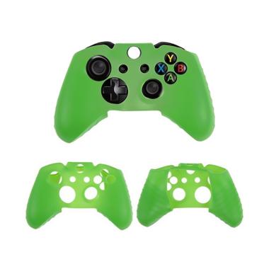 bluelans fashion game controller silicone gel case cover skin for microsoft xbox one green