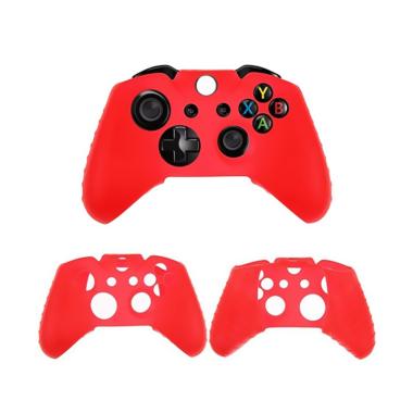 bluelans fashion game controller silicone gel case cover skin for microsoft xbox one red