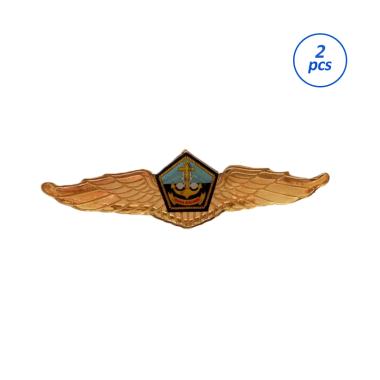 Mulyocreative Lencana Wing Saka Bahari Pramuka [2 Pcs] Emas