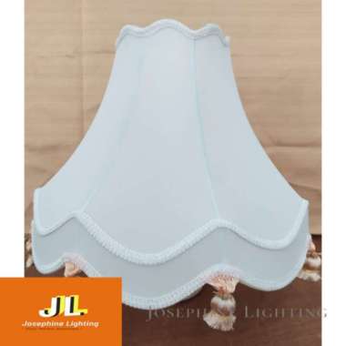 Kap Lampu Meja Bahan Kain - Putih ORIGINAL 100 % Multicolor