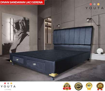 DIVAN DIPAN SANDARAN LACI SERENA 160 x 200