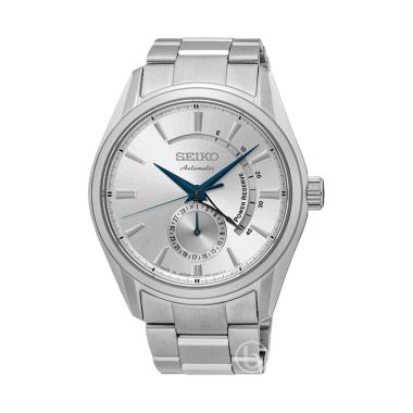 Seiko Presage Cocktail Automatic Power Reserve Japan Made Jam Tangan Pria [SSA-303J1] Silver