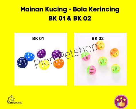 Mainan Kucing Bola Kerincing/Mainan Bola Kucing BK01