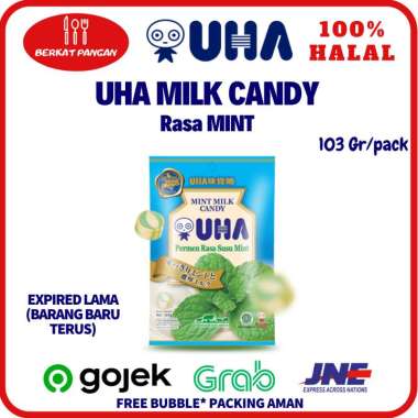 UHA Milk Candy Permen Susu Rasa Mint Matcha Strawberry Coffee 103gr Mint