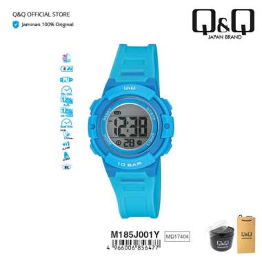 Q&Q QnQ QQ Original Jam Tangan Casual Fashion Digital Rubber - M185 M185J Water Resist 10 BAR M185J0