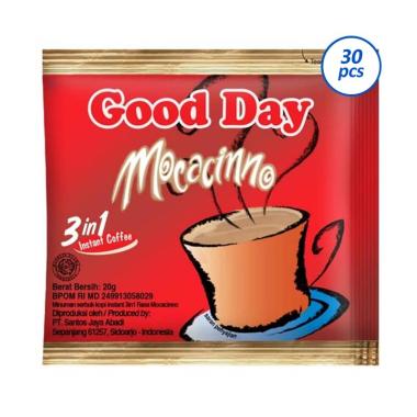 Promo Harga Good Day Instant Coffee 3 in 1 Mocacinno per 30 sachet 20 gr - Blibli