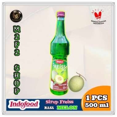 Sirop / Sirup Manis Indofood FREISS | Rasa Melon - 500 ml (Kemasan Satuan)