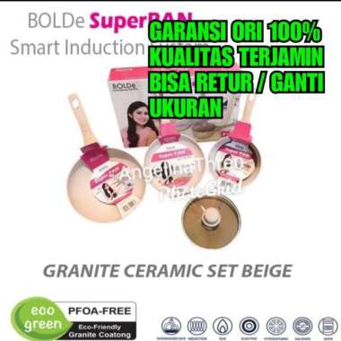 Panci Set Granite Teflon SET 3 in 1 Bolde Ori - Bolde SuperPAN SET