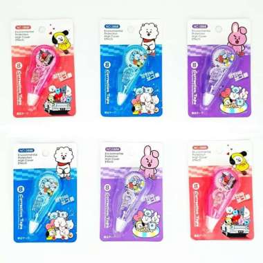 typex bts - tipex kertas bt21 - pernak pernik bts - alat tulis bts