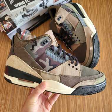 Air Jordan 3 Retro Patchwork Camo || black cement unc white tinker