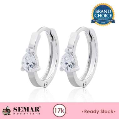 Anting Emas Haruka White Gold 17K Semar Nusantara