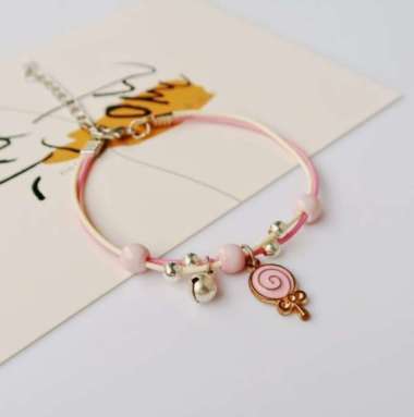 SK-K75 Gelang Wanita Karakter Gelang Persahabatan Tali Bracelet Korea Motif Kartun Fashion Gelang Ta