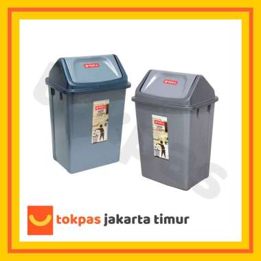 [TERMURAH] Lion Star Tempat Sampah Segi Tutup Goyang Tempat Sampah Swing Bin Untuk Dapur Tempat Samp