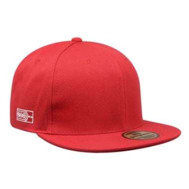 Snapback Topi Hiphop Dewasa Merah Polos Import One Size