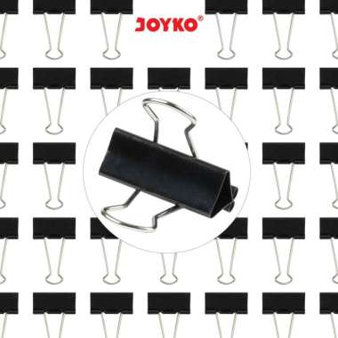 Binder Clip Klip Penjepit Kertas Joyko Black No.260-12Pcs