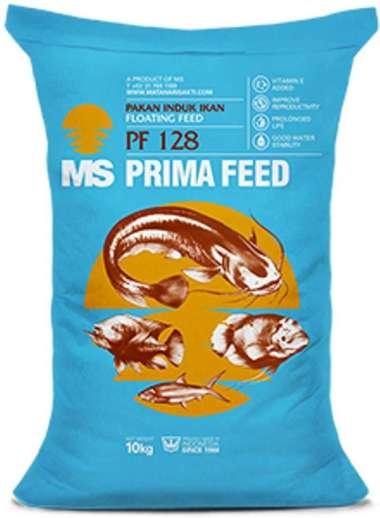 Pakan INDUKAN ikan Lele nila gurame Pelet PF 128 SAK 10 KG