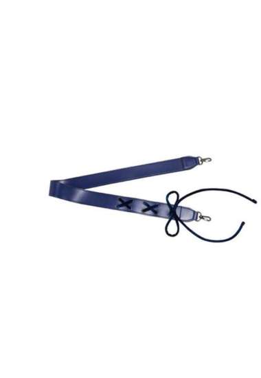 Kwani Denim Eyelet tied Strap Navy