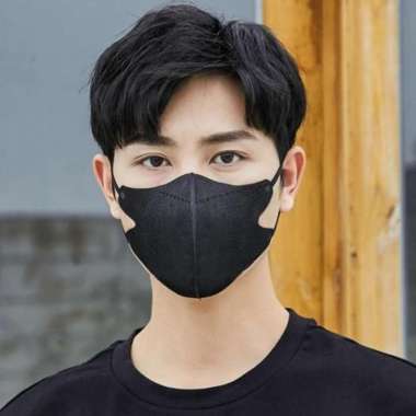Masker Duckbill Dewasa Masker 3 Ply Duckbill Disposable Mask BNPB Garis Hitam