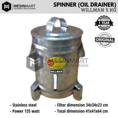 Spinner/ Mesin Peniris (Pengering) Minyak 5 KG