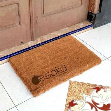 Keset dekorasi sabut kelapa anyam handmade