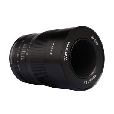 Lensa 7Artisans 60mm F2.8 Macro Lens APS-C - Canon EOS M BLACK