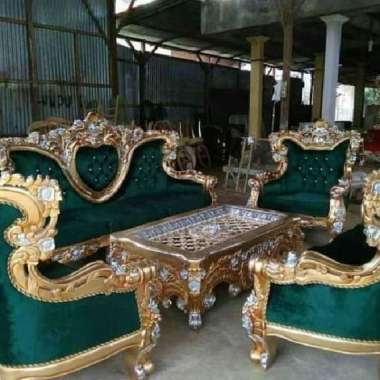 Set sofa tamu mewah ukiran jepara