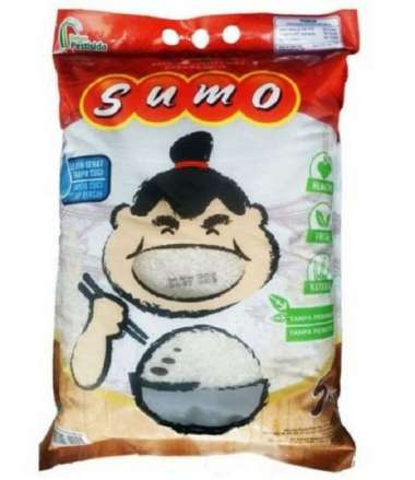 SUMO Beras Premium Indonesia Kemasan 5 KG - Beras Putih SUMO Segar Natural Yummy
