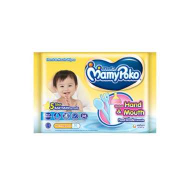 MamyPoko wipes Hand & Mounth 50 Lembar / Wipes Mamypoko Hand & Mouth 50 Lembar