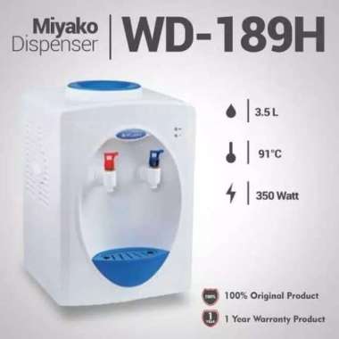 Water Dispenser Miyako WD189 Hot & Normal / MIYAKO WD-189 H