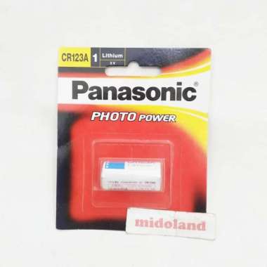 Baterai Batre Kamera CR123 CR123A CR 123 3V 3 V Panasonic