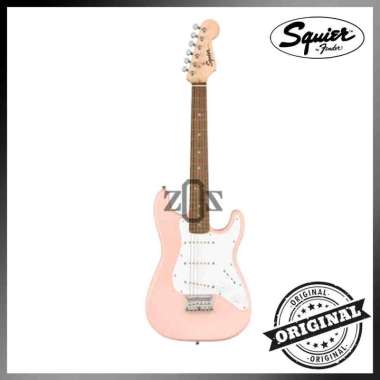 Gitar Guitar Elektrik Electric Squier Mini Stratocaster Shell Pink