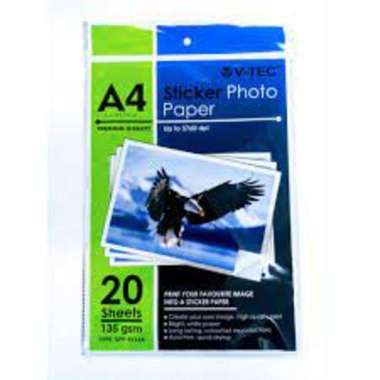 V-TEC STICKER PHOTO PAPER TYPE SPP-9112A A4 135GRAM