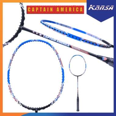 KANSA Captain America Raket Badminton Original Raket Only