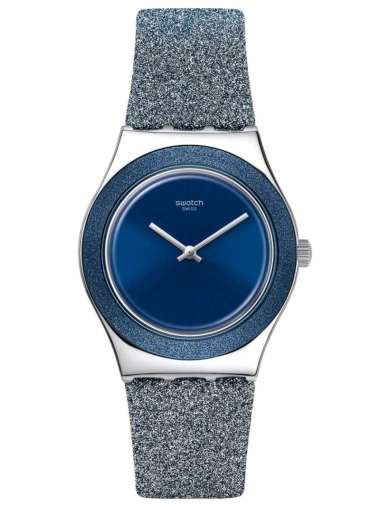 Jam Tangan Wanita Swatch YLS221 BLUE SPARKLE Original & Garansi