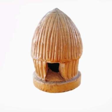 Miniatur Rumah Adat Papua Honai Hiasan Rumah Oleh-Oleh Khas Papua