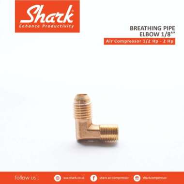 Nepple Breathing Pipe Elbow Kepala Kompresor shark 1/2 Hp Sampai 2 Hp