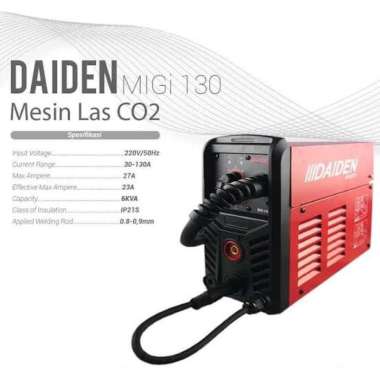Mesin Las CO2 Flux Core Gasless Stainless Steel Daiden Tipe MIGi 130